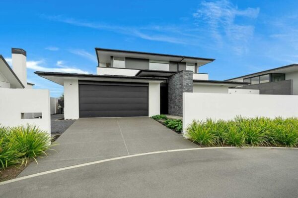 Modern architecturally designed home exterior built by Stanton Builders in Clearwater—leading new build and renovation builders in Canterbury.